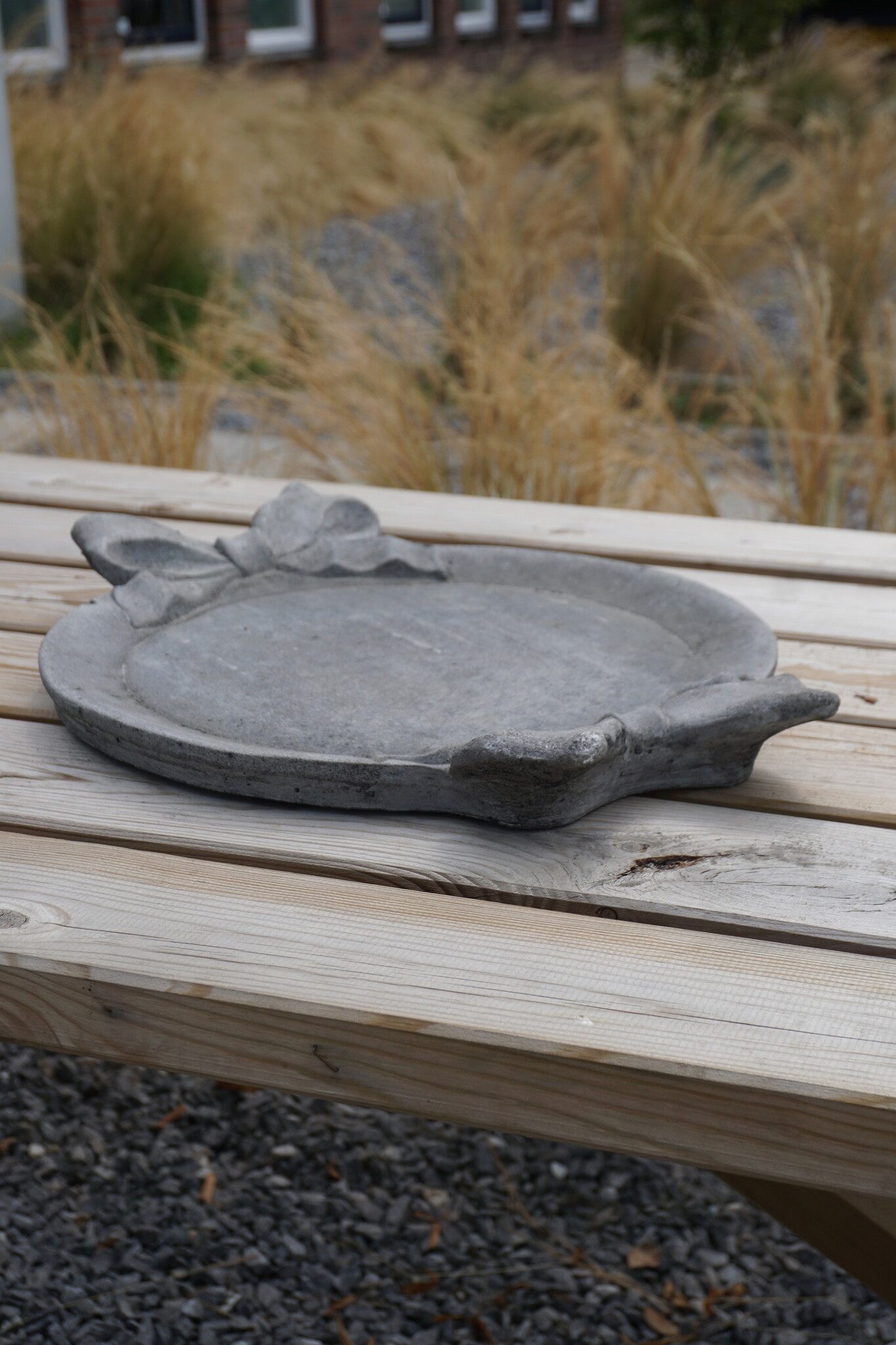 Il Cupido Vogelschaal | Beton Gietsteen | H4,5 x B47 x D36 cm