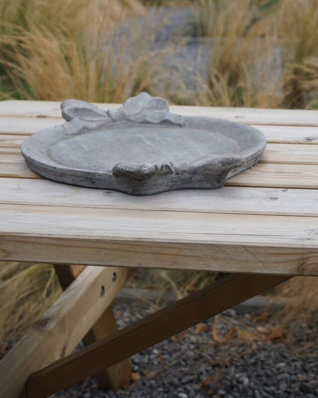 Il Cupido Vogelschaal | Beton Gietsteen | H4,5 x B47 x D36 cm