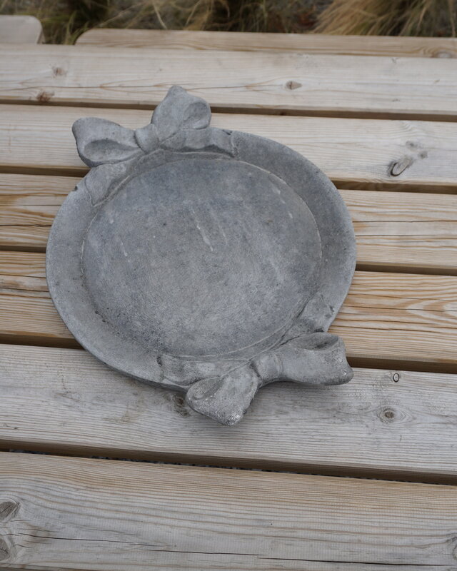 Il Cupido Vogelschaal | Beton Gietsteen | H4,5 x B47 x D36 cm