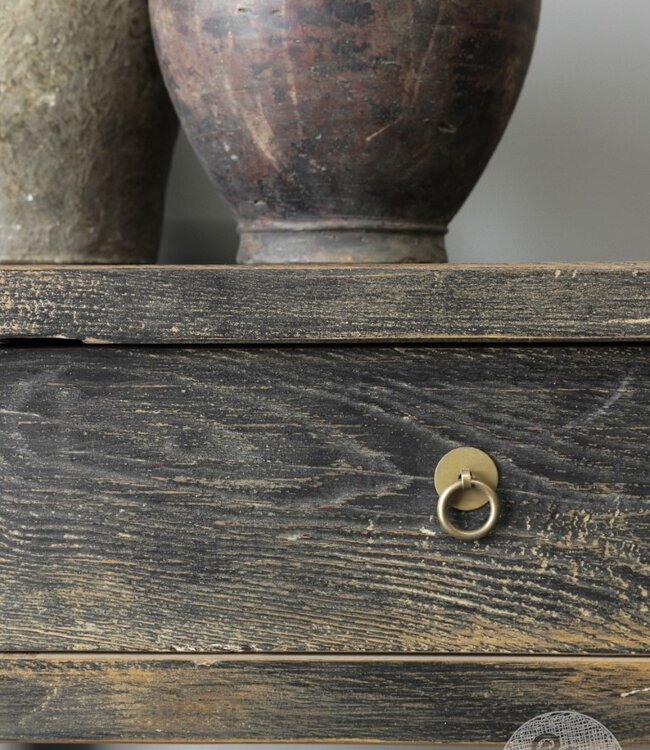 Be-Uniq Wandtafel | Rustiek Zwart | H82 x B90 x D40 cm