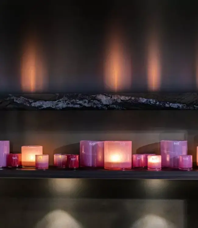 DutZ Kaarsenglas | Framboos | H7 x D7 cm