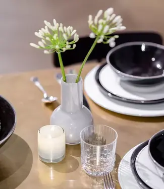 DutZ Kaarsenglas | Beige | H15 x D10 cm