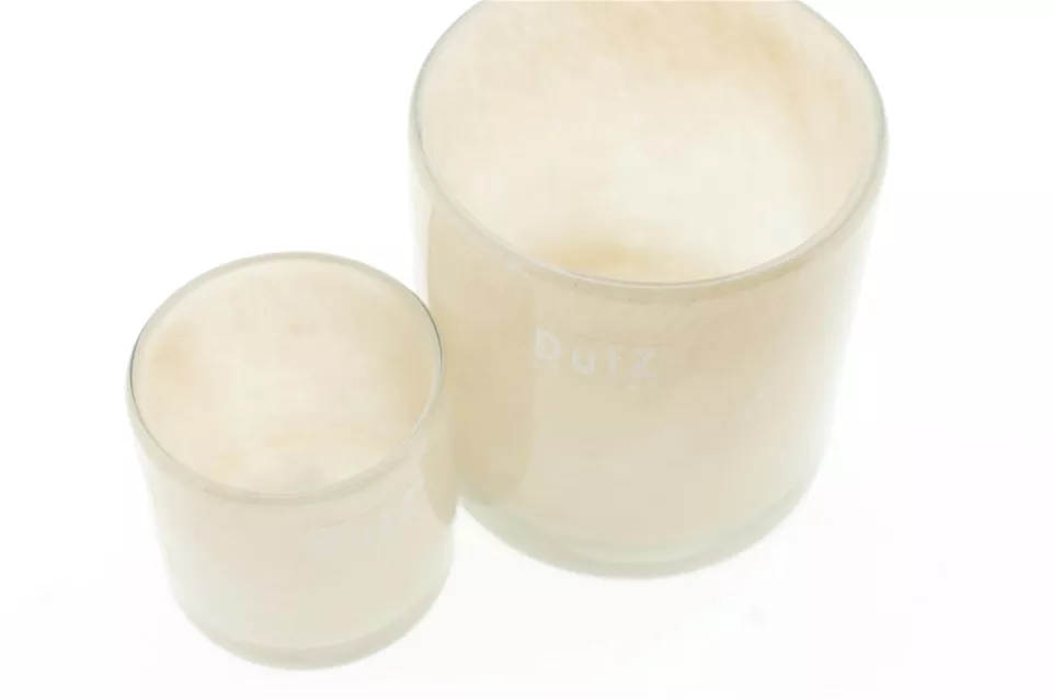 DutZ Kaarsenglas | Beige | H15 x D10 cm