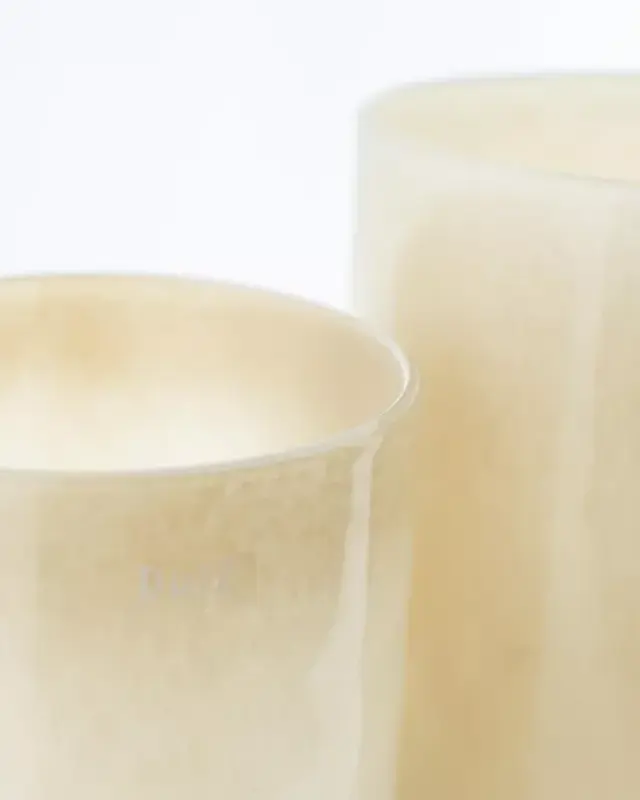 DutZ Kaarsenglas | Beige | H15 x D10 cm