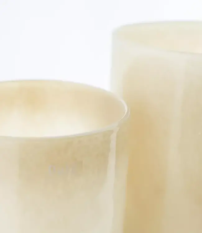 DutZ Kaarsenglas | Beige | 3 Maten!