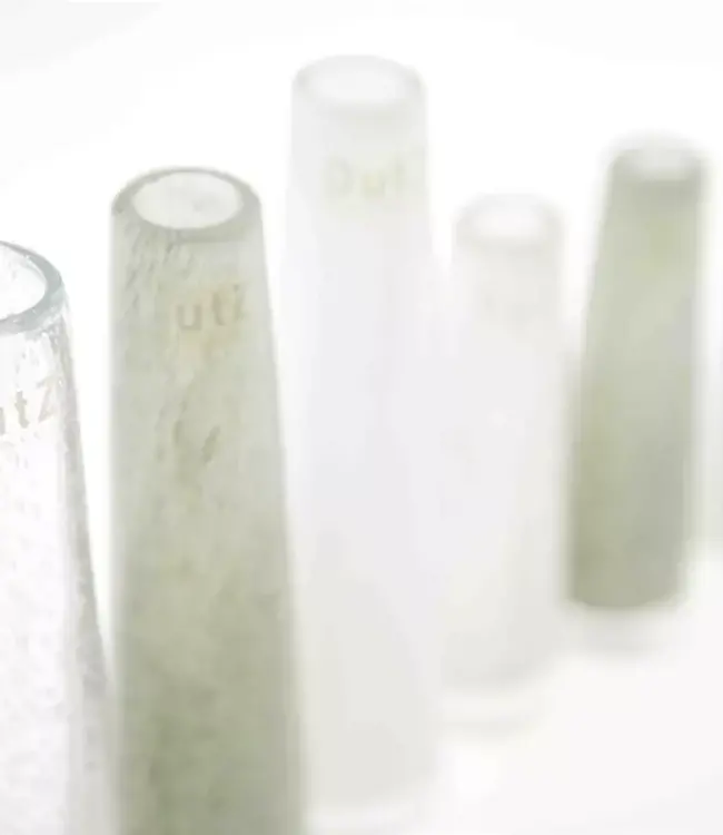 DutZ Vaas Solifleur | Helder Met Bubbels | 2 Maten