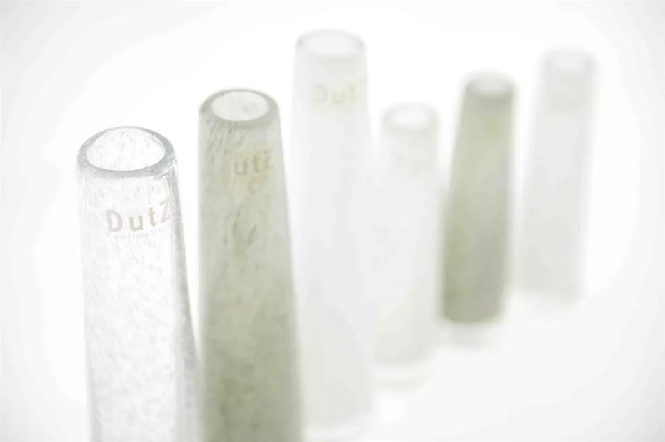 DutZ Vaas Solifleur | Helder Met Bubbels | 2 Maten
