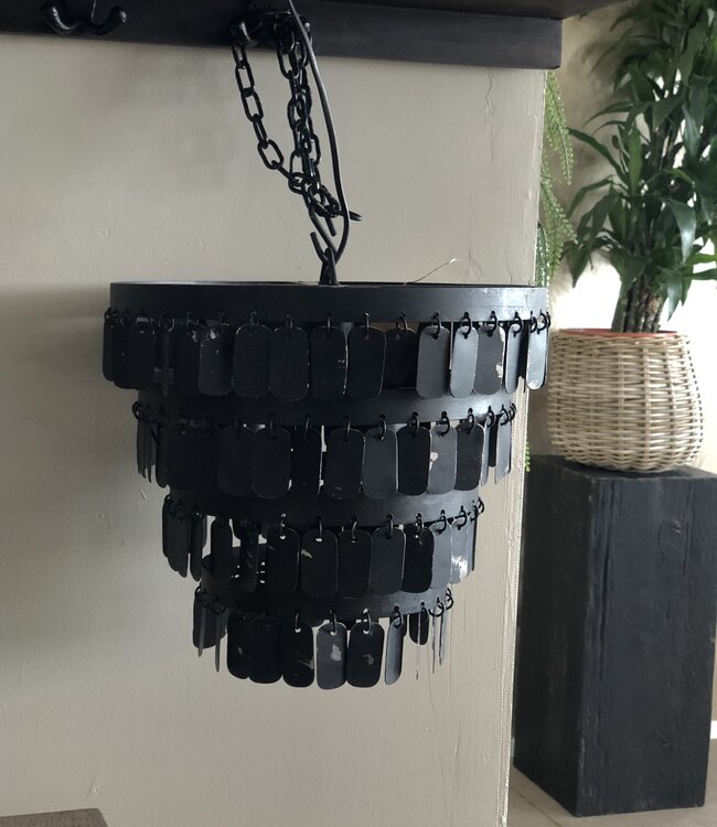 Rene Houtman Hanglamp Hangertjes | Zwart | Tweede Kansje!