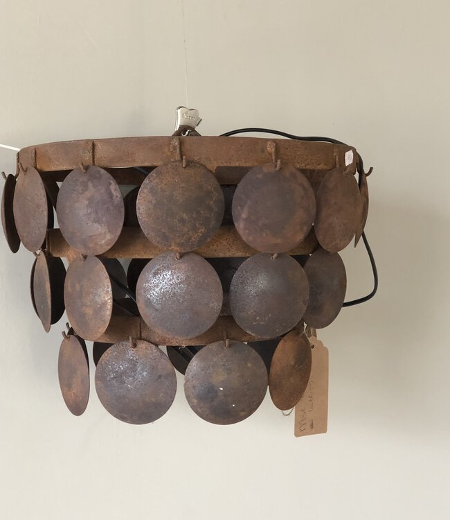 Rene Houtman Hanglamp Schijfjes | Roest | Tweede Kansje!