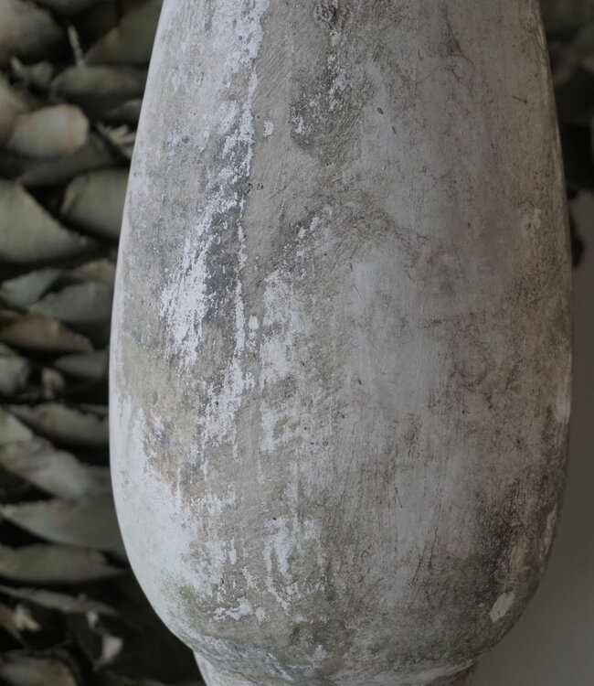 Rene Houtman Kandelaar | Steen Grijs | H77 x D15 cm