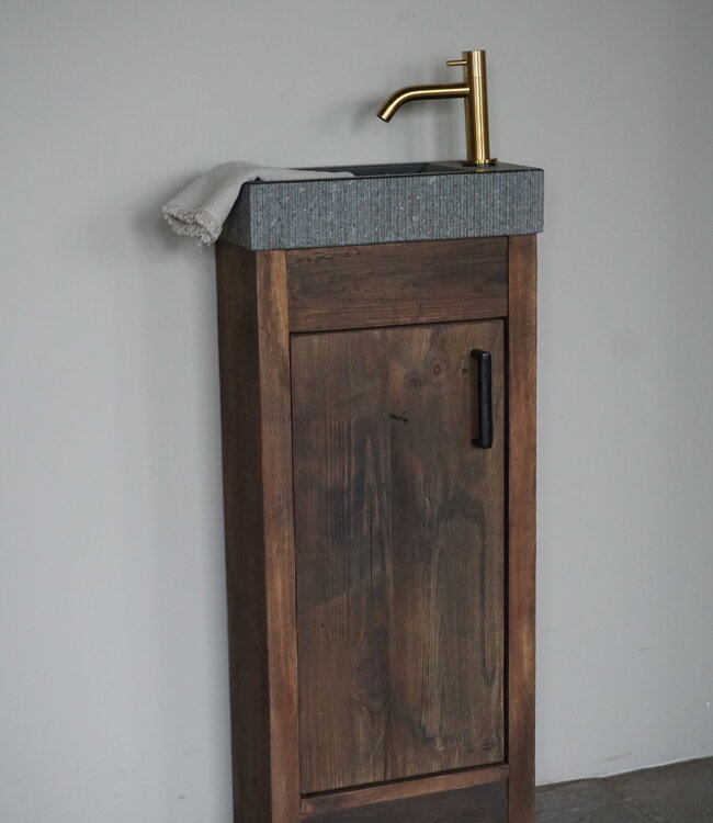 Rene Houtman Toiletmeubel Oud Hout Corine | 1-Deur | Kies Variant