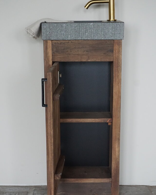Rene Houtman Toiletmeubel Oud Hout Corine | 1-Deur | Kies Variant