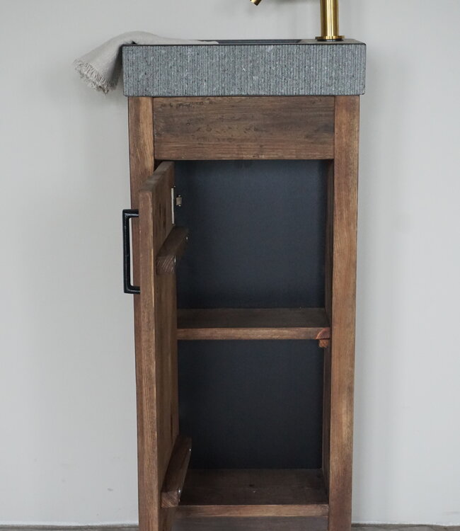 Rene Houtman Toiletmeubel Oud Hout Corine | 1-Deur | Kies Variant