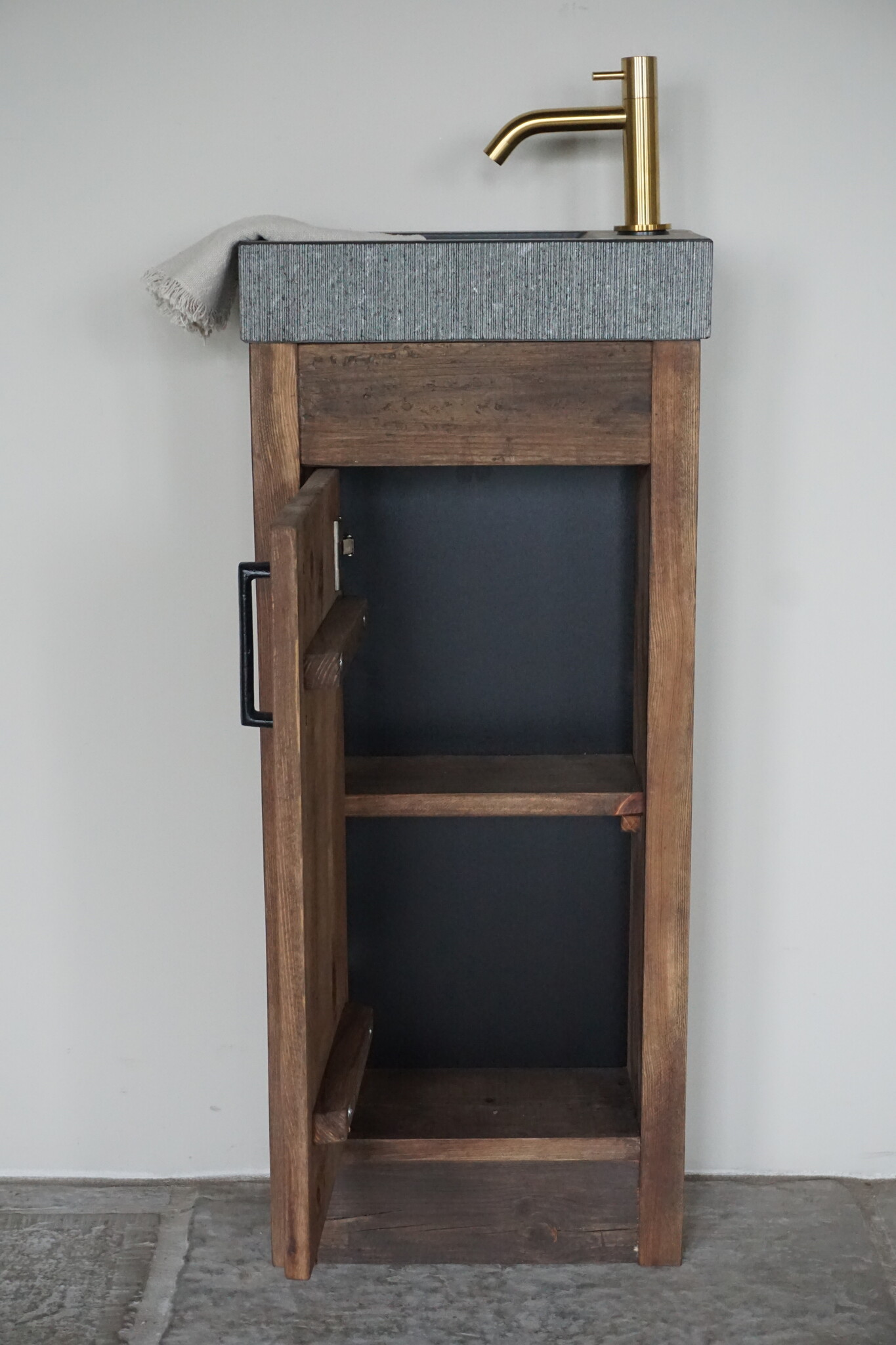 Rene Houtman Toiletmeubel Oud Hout Corine | 1-Deur | Kies Variant