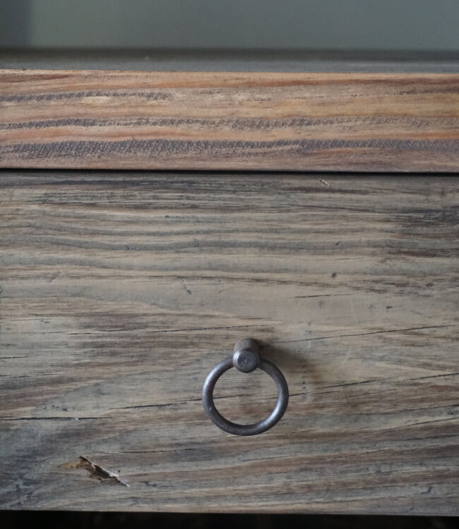 Rene Houtman Badkamermeubel Oud Hout Bertje | 2 lades & 2 deurtjes | Kies Maat