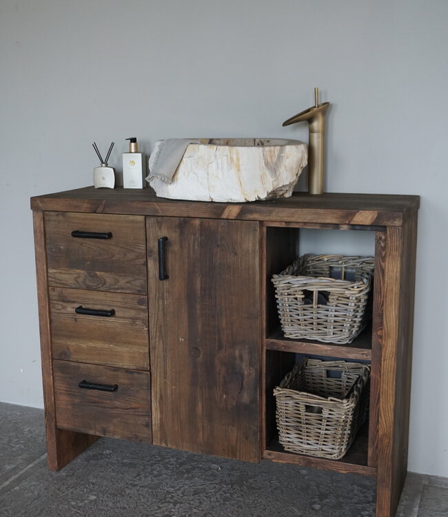 Rene Houtman Badkamermeubel Oud Hout Zwaantje | Stel Volledig Samen