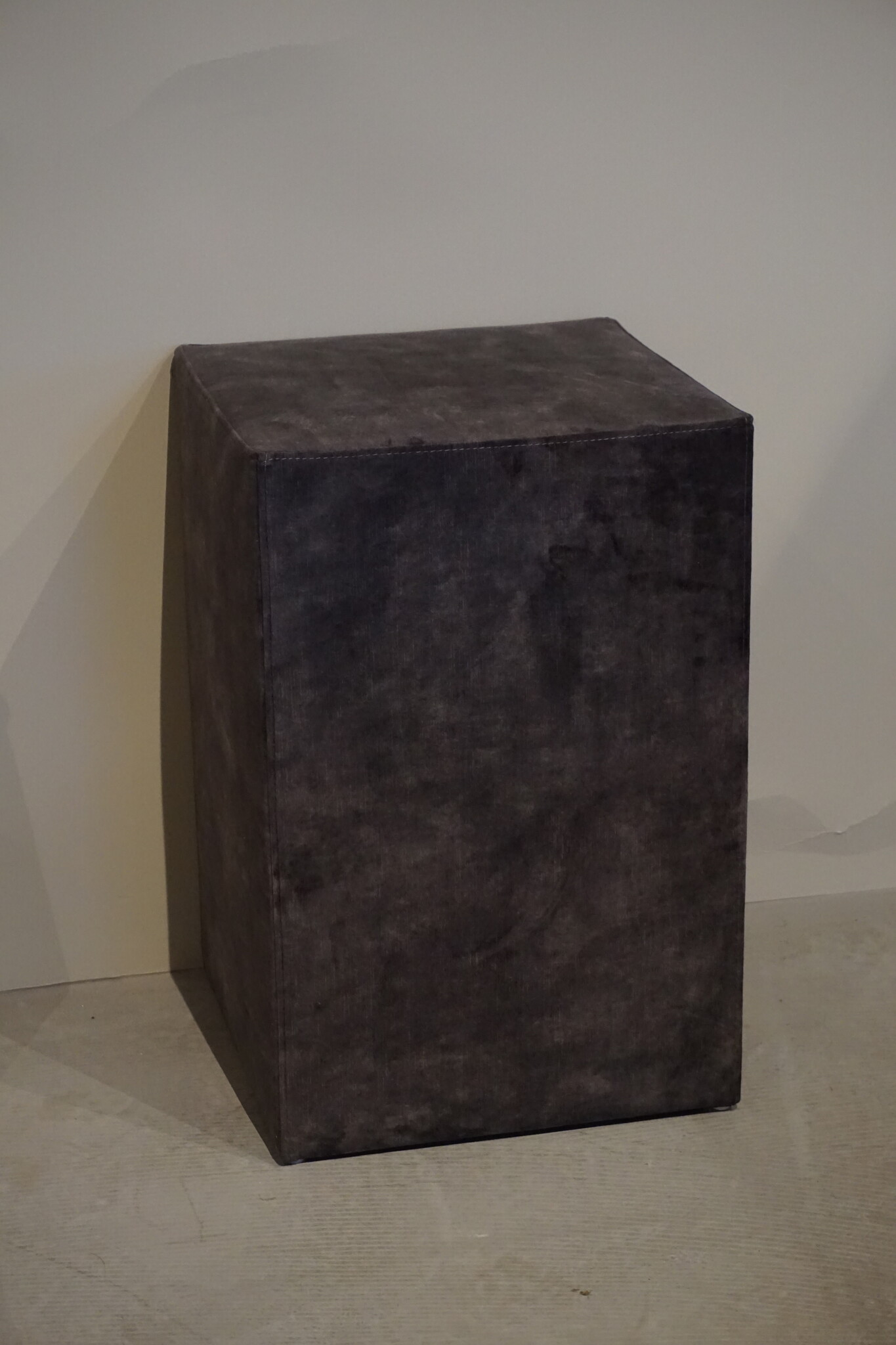 Rene Houtman Hocker Kubus Stof 42x42x60 - Adore D.Grey