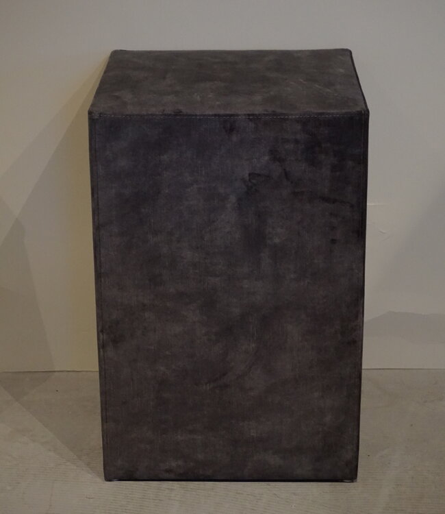 Rene Houtman Hocker Kubus Stof 42x42x60 - Adore D.Grey