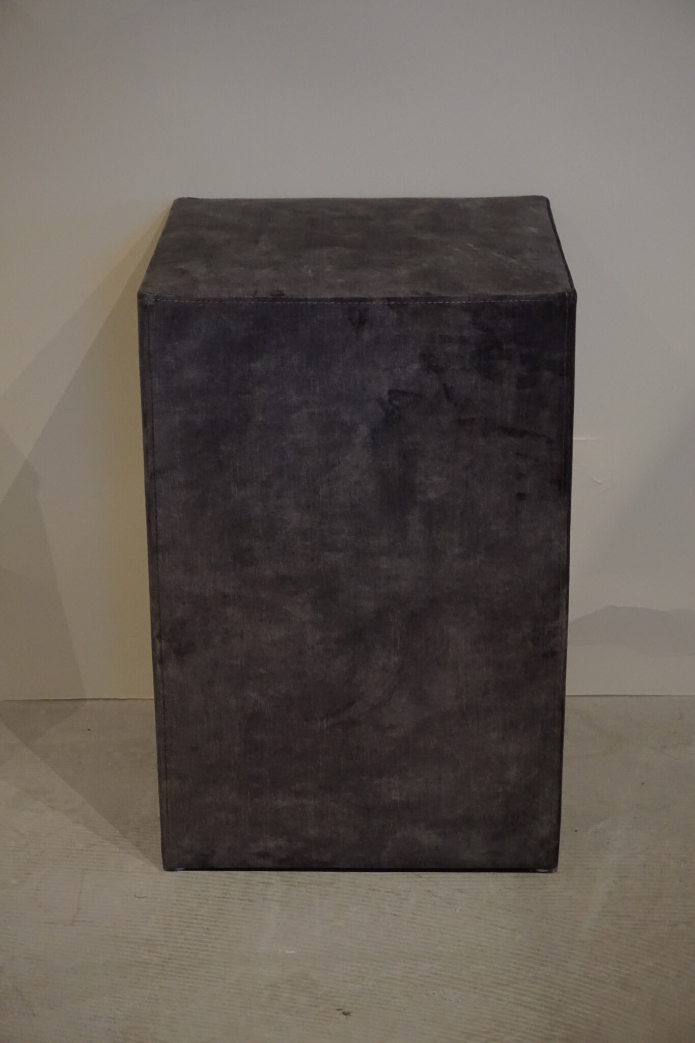 Rene Houtman Hocker Kubus Stof 42x42x60 - Adore D.Grey