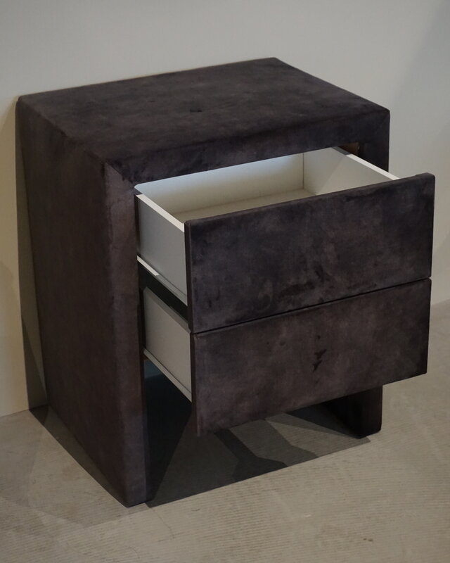 Rene Houtman Nachtkastje Stof | 2 Laden | H61xB50xD40 cm