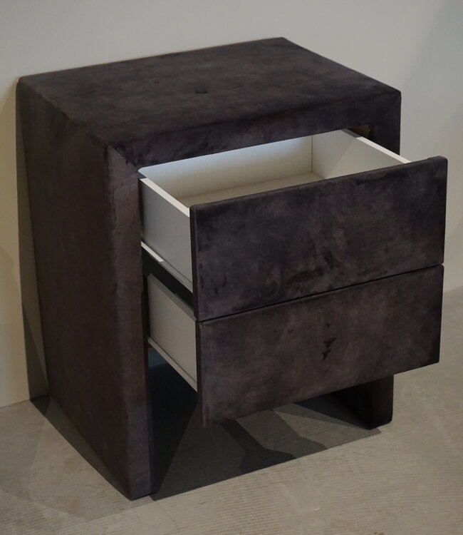 Rene Houtman Nachtkastje Stof | 2 Laden | H61xB50xD40 cm