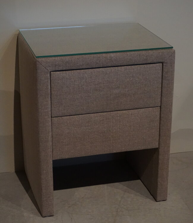Rene Houtman Nachtkastje Stof | 2 Laden | H61xB50xD40 cm