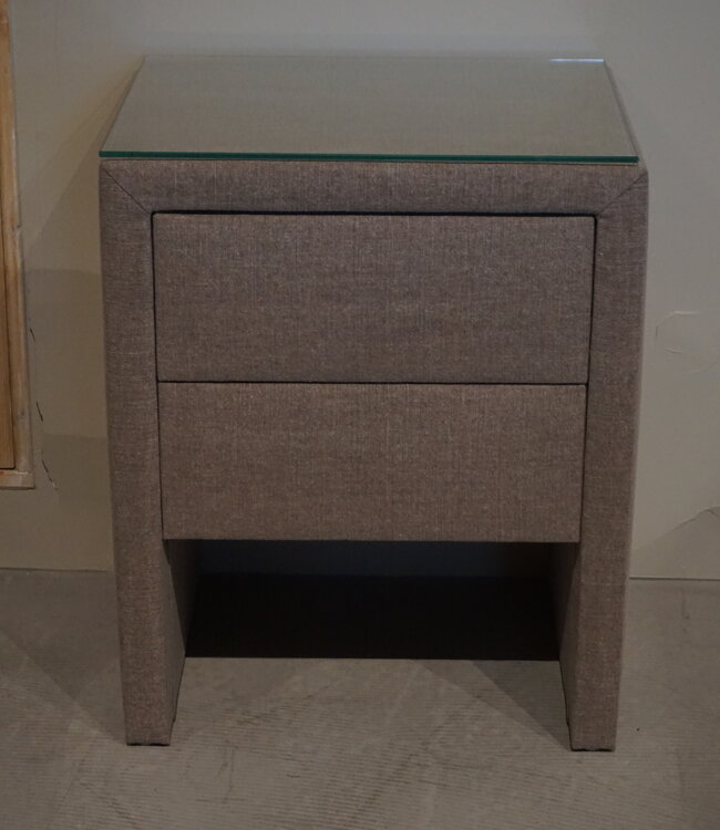 Rene Houtman Nachtkastje Stof | 2 Laden | H61xB50xD40 cm