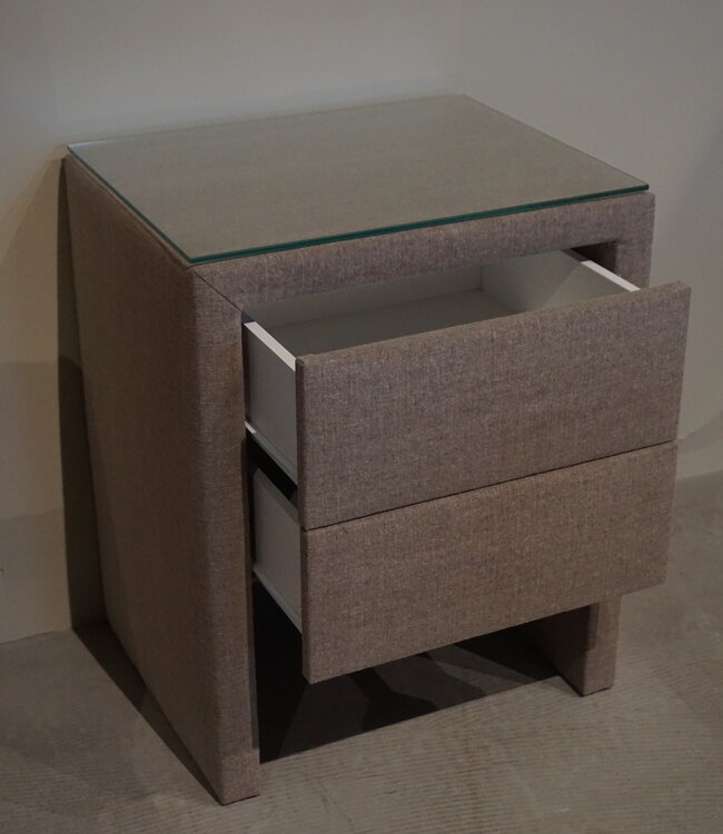 Rene Houtman Nachtkastje Stof | 2 Laden | H61xB50xD40 cm