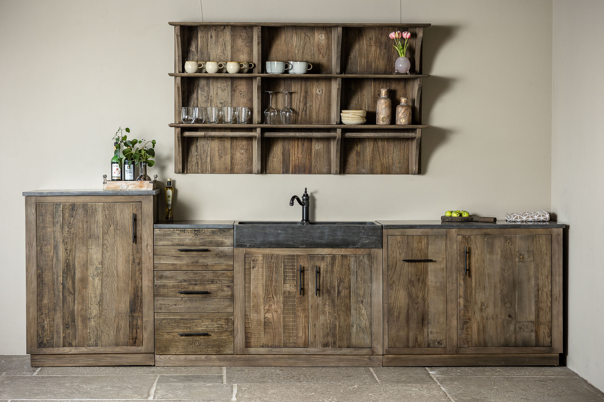 Rene Houtman Landelijke Houten (Buiten)keuken Large Elmwood