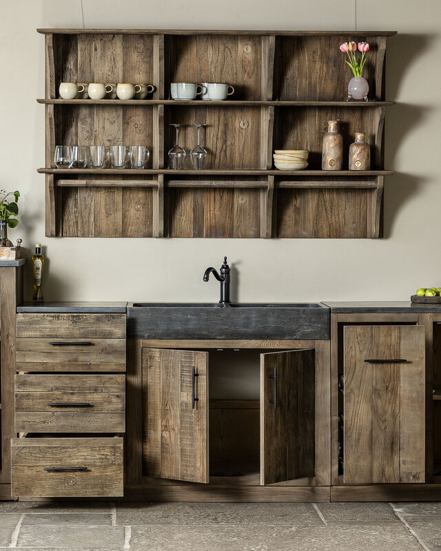 Rene Houtman Landelijke Houten (Buiten)keuken Medium Elmwood