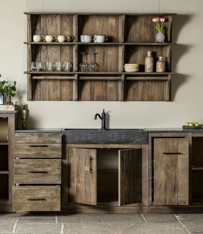 Rene Houtman Landelijke Houten (Buiten)keuken Medium Elmwood