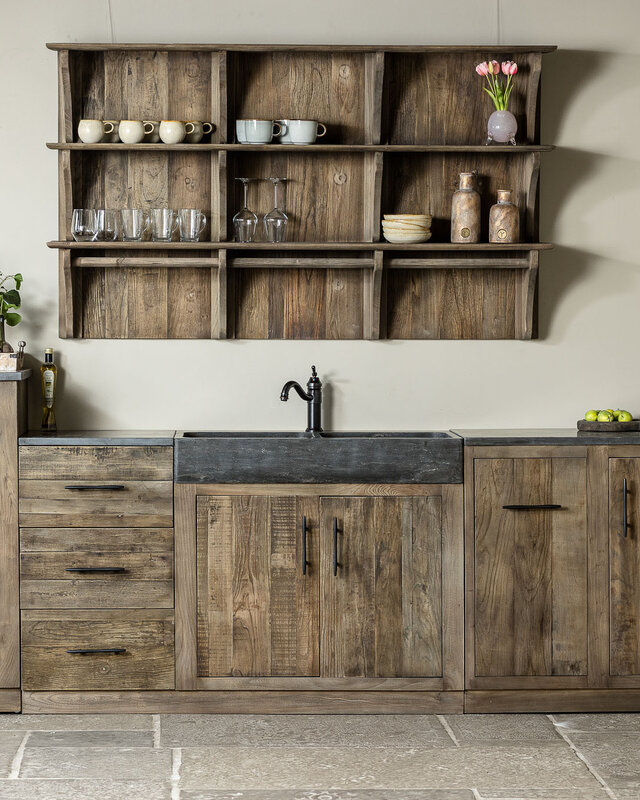 Rene Houtman Landelijke Houten (Buiten)keuken Medium Elmwood
