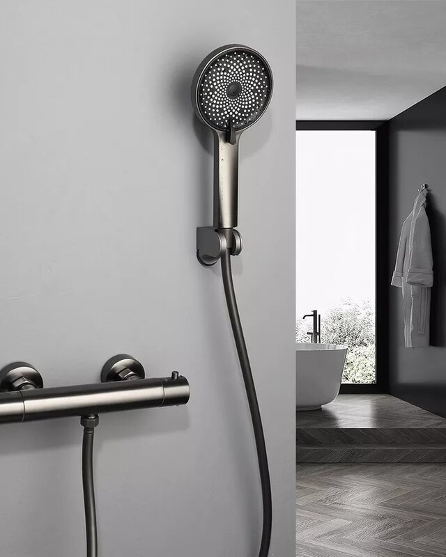 Rene Houtman Thermostatische Douche Set | Gun Metal