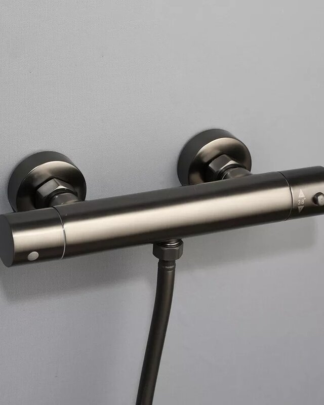 Rene Houtman Thermostatische Douche Set | Gun Metal