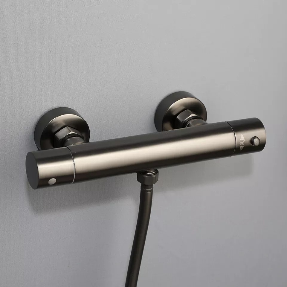 Rene Houtman Thermostatische Douche Set | Gun Metal