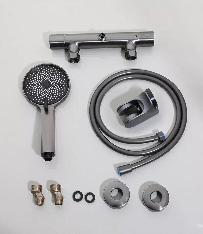 Rene Houtman Thermostatische Douche Set | Gun Metal