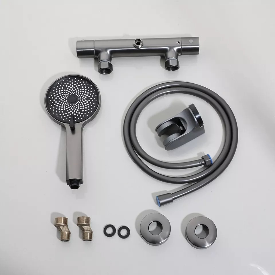 Rene Houtman Thermostatische Douche Set | Gun Metal