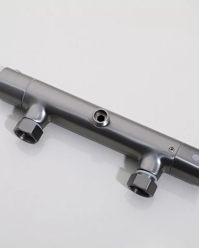 Rene Houtman Thermostatische Douche Set met Glijstang | Gun Metal
