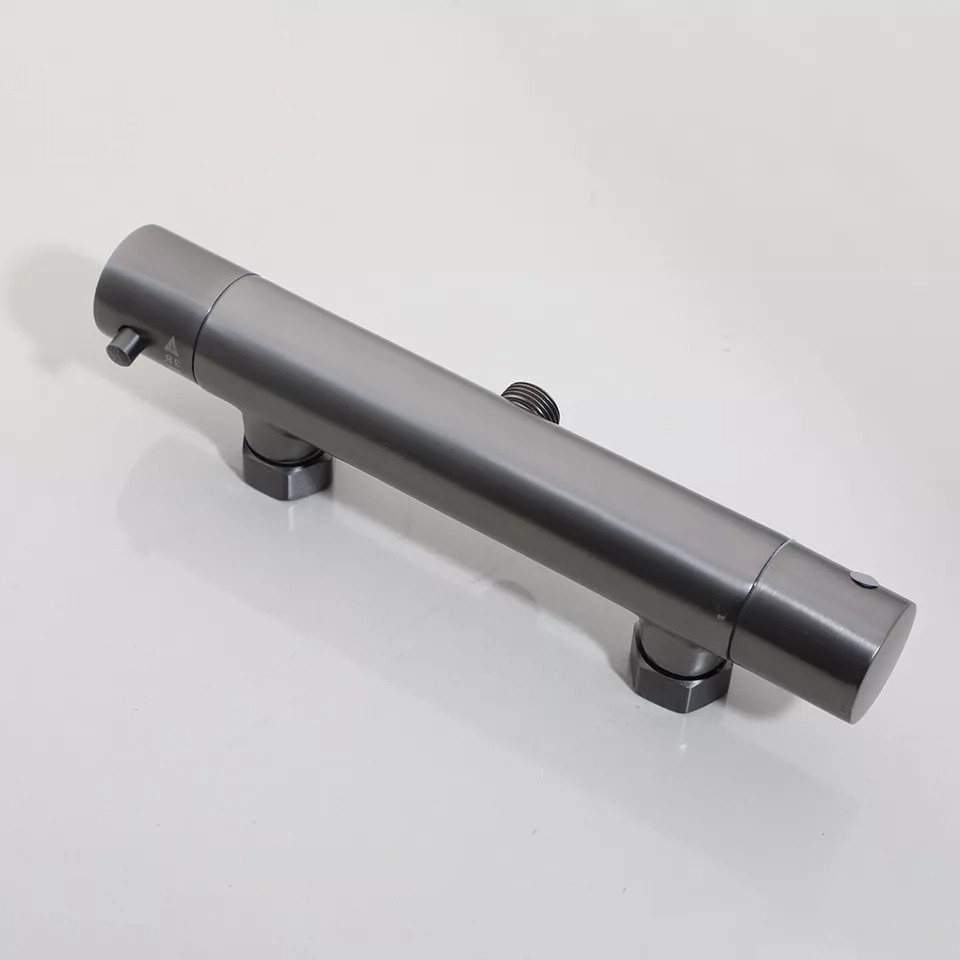 Rene Houtman Thermostatische Douche Set met Glijstang | Gun Metal