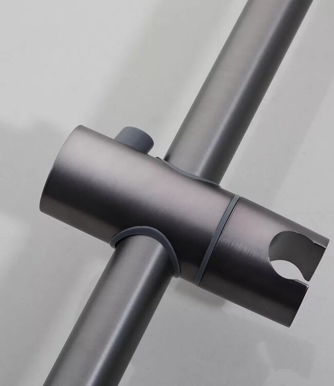 Rene Houtman Thermostatische Douche Set met Glijstang | Gun Metal