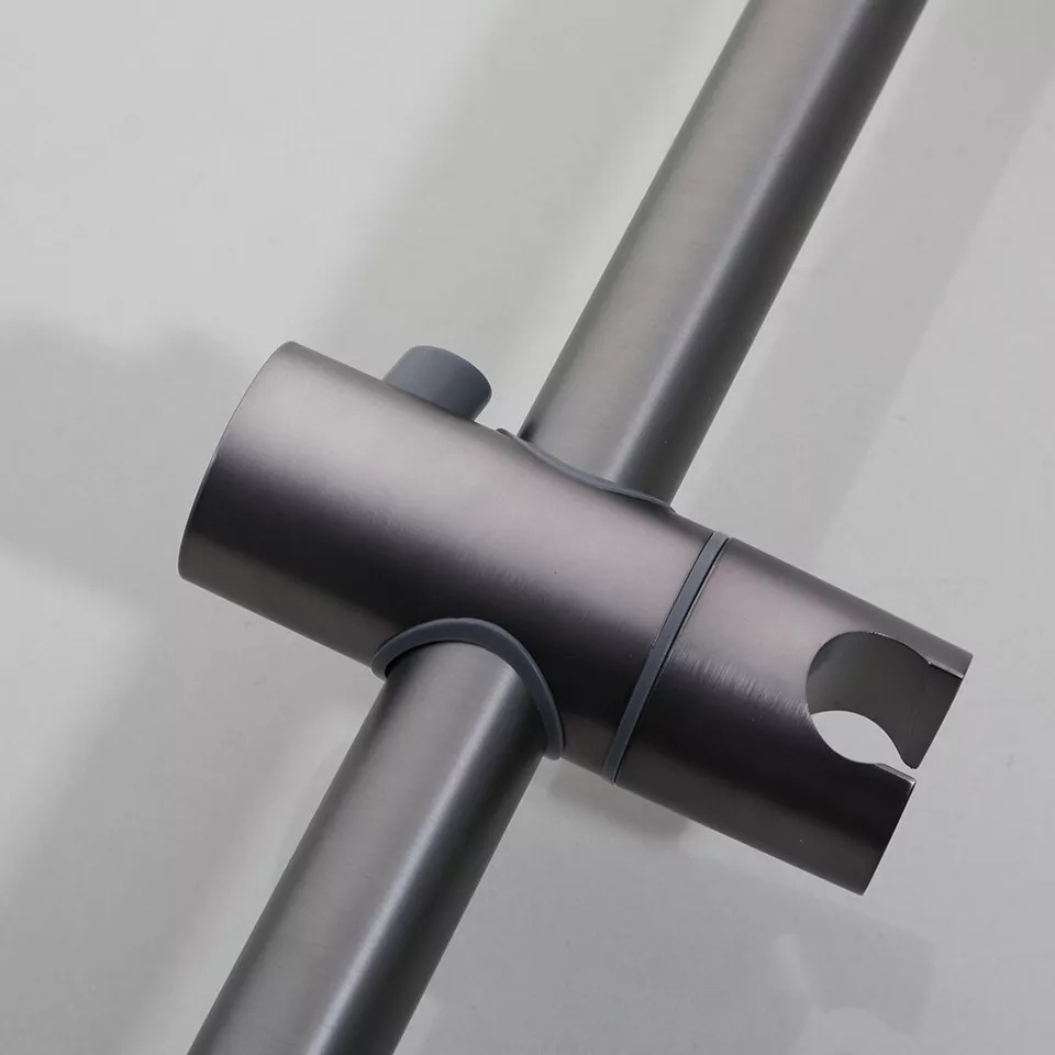 Rene Houtman Thermostatische Douche Set met Glijstang | Gun Metal