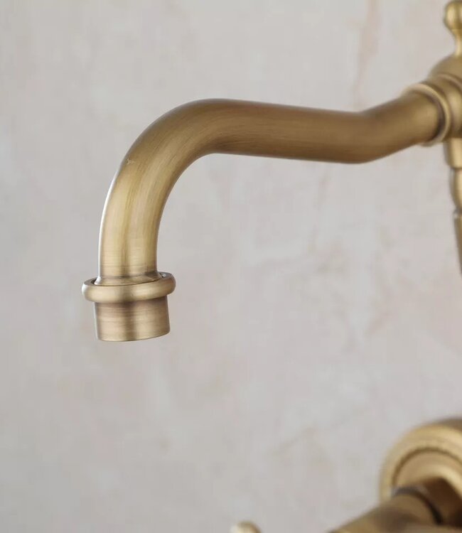 Rene Houtman Nostalgische Bronskleurige Badkraan Klassiek