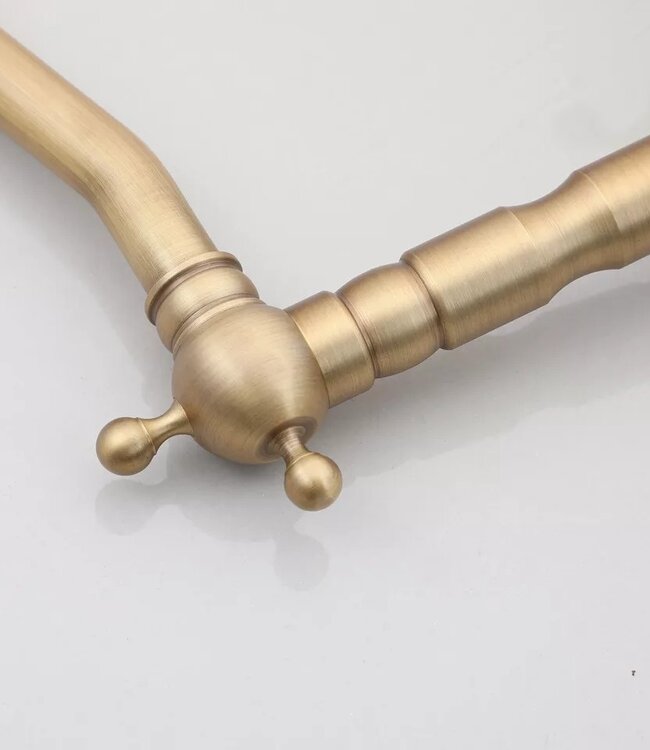 Rene Houtman Nostalgische Bronskleurige Badkraan Klassiek