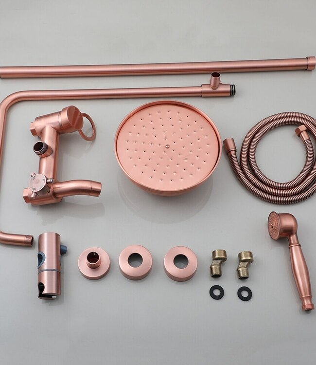 Rene Houtman Nostalgische Opbouw Regendouche - Koper