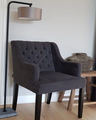 Luksa Home Collection Vloerlamp Chiara | Natuurstenen Voet | H135 cm