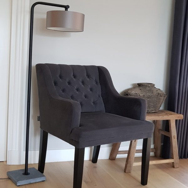 Luksa Home Collection Vloerlamp Chiara | Natuurstenen Voet | H135 cm