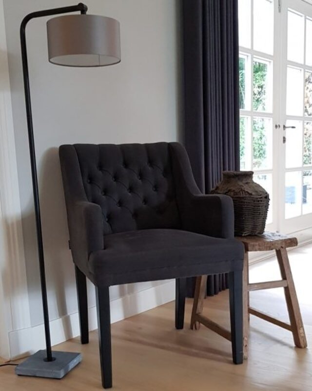 Luksa Home Collection Vloerlamp Chiara | Natuurstenen Voet | H135 cm