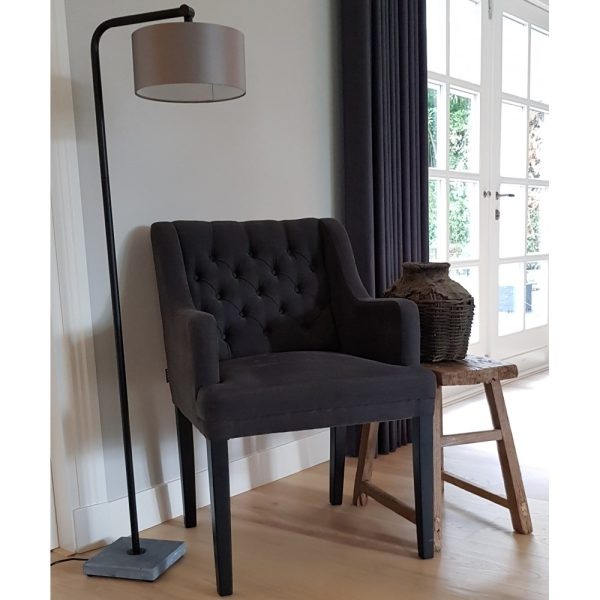 Luksa Home Collection Vloerlamp Chiara | Natuurstenen Voet | H135 cm