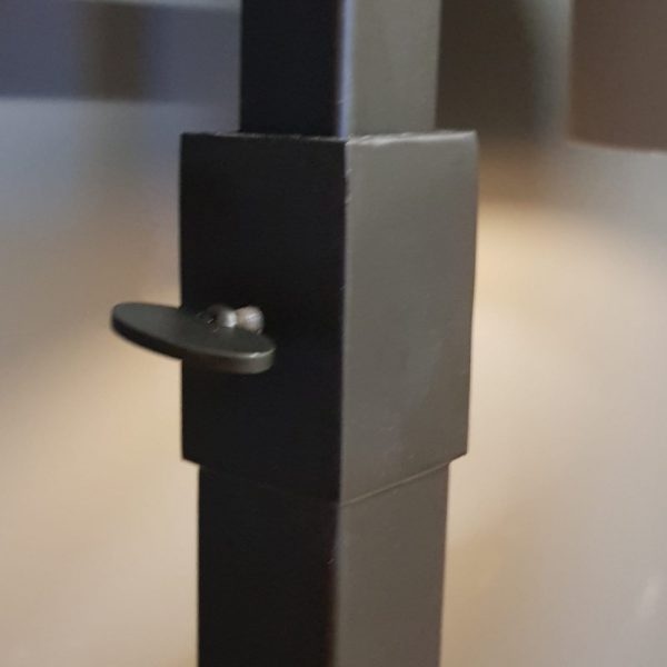 Luksa Home Collection Vloerlamp Toke | Natuurstenen Voet | Mat Zwart