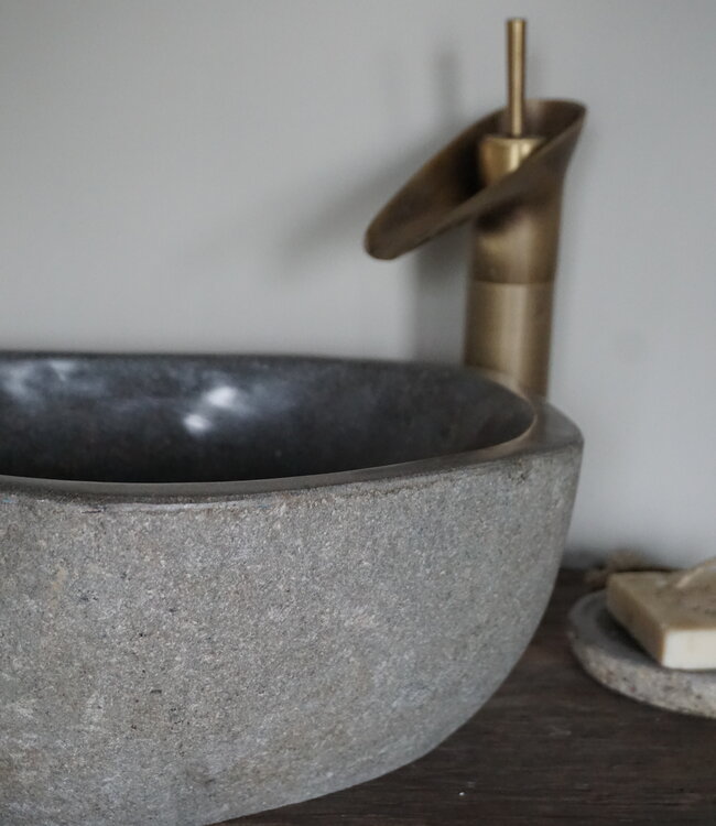 Rene Houtman Waskom Rivierkom + spoelgat B45 x D41 x H16 Cm